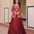 Maroon Simmer Free Size Stitched Lehenga Choli with Embroidery & Jequard Work