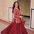 Maroon Simmer Free Size Stitched Lehenga Choli with Embroidery & Jequard Work