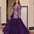 Purple Simmer Free Size Stitched Lehenga Choli with Embroidery & Jequard Work