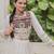 White Silk Free Size Stitched Lehenga Choli with Embroidery & Mirror Work