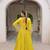 Yellow Silk Free Size Stitched Lehenga Choli with Embroidery & Mirror Work