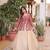 Off White Silk Free Size Stitched Lehenga Choli with Embroidery & Jequard Work