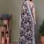 Black heavy chiffon lace border saree with blouse