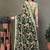 Light green heavy chiffon lace border saree with blouse