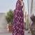 Wine smooth chiffon saree with blouse