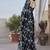 Black smooth chiffon saree with blouse