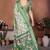 Light green cotton silk digital print saree with blouse