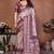 Cream cotton silk digital print saree with blouse
