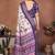 Cream cotton silk digital print saree with blouse