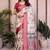 Light yellow premium cotton silk saree with blouse