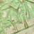 Light green zari woven baluchari silk traditional saree with blouse piece