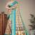 Cream cotton silk saree with blouse