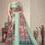 Light green cotton silk digital print saree with blouse