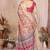 Chiku cotton silk bandhej print saree with blouse