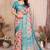 Multi cotton silk bandhej print saree with blouse