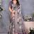 Wine cotton silk digital print saree with blouse