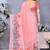Peach handloom linen cotton digital print saree with blouse