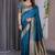 Rama soft lichi silk blend saree with blouse