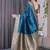 Rama soft lichi silk blend saree with blouse