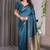 Rama soft lichi silk saree with blouse