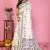 White soft linen cotton printed saree