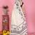 White soft linen cotton printed saree