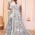 White soft linen cotton printed saree
