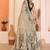 Beige soft linen cotton printed saree