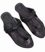 Ethnic Weni Design Leather Kolhapuri Paytaan