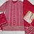 Pink chinon sequence embroidered semi stitched salwar suit