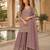 Light pink chinon sequence embroidered semi stitched salwar suit