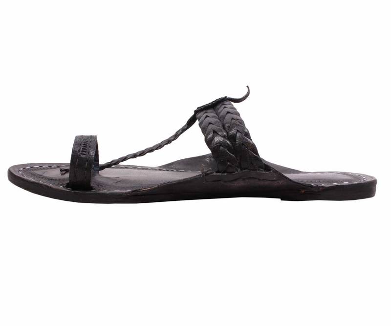 Ethnic Weni Design Leather Kolhapuri Paytaan