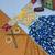 NAVRATRI WEAR BLUE COLOR RAYON COTTON KALAMKARI PRINTED LEHENGA CHOLI SET FULL STITCHED.