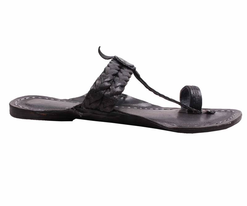 Ethnic Weni Design Leather Kolhapuri Paytaan