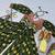 NAVRATRI WEAR WHITE GREEN COLOR SOLID PRINT COTTON RIBBON LACE WORK LEHENGA SHRUG FULL STITCHED.