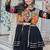 NAVRATRI WEAR BLACK COLOR COTTON RIBBON LACE WORK LEHENGA CHOLI KOTI SET FULL STITCHED.