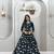NAVRATRI WEAR BLACK COLOR PURE COTTON RIBBON WORK LEHENGA TOP FULL STITCHED