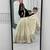 NAVRATRI WEAR BLACK-OFF-WHITE COTTON SOLID FLARED LEHENGA WITH SHIRT FULL STITCHED