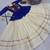 NAVRATRI WEAR BLUE COLOR KHADI COTTON FLARED LEHENGA CHOLI FULL STITCHED.
