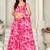 Women Printed Tie and Dye V-Neck Ready to Wear Lehenga & Blouse With Dupatta