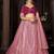 Embroidered Sequinned Net Semi-Stitched Lehenga & Unstitched Blouse & Dupatta