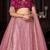 Embroidered Sequinned Net Semi-Stitched Lehenga & Unstitched Blouse & Dupatta