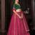 Embroidered Sequinned Net Semi-Stitched Lehenga & Unstitched Blouse & Dupatta