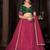 Embroidered Sequinned Semi-Stitched Lehenga & Unstitched Blouse With Dupatta