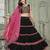 Embroidered Thread Work Semi-Stitched Lehenga & Unstitched Blouse With Dupatta