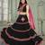 Embroidered Thread Work Semi-Stitched Lehenga & Unstitched Blouse With Dupatta