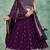 Embroidered Sequinned Semi-Stitched Lehenga & Unstitched Blouse With Dupatta