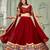 Embroidered Mirror Work Semi-Stitched Lehenga & Unstitched Blouse With Dupatta