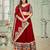 Embroidered Mirror Work Semi-Stitched Lehenga & Unstitched Blouse With Dupatta