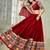 Embroidered Mirror Work Semi-Stitched Lehenga & Unstitched Blouse With Dupatta